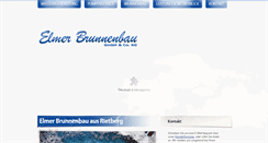 Desktop Screenshot of elmer-brunnenbau.de